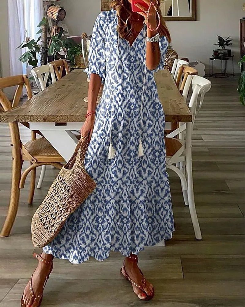 Luna | Avslappnad boho-klänning med smickrande passform