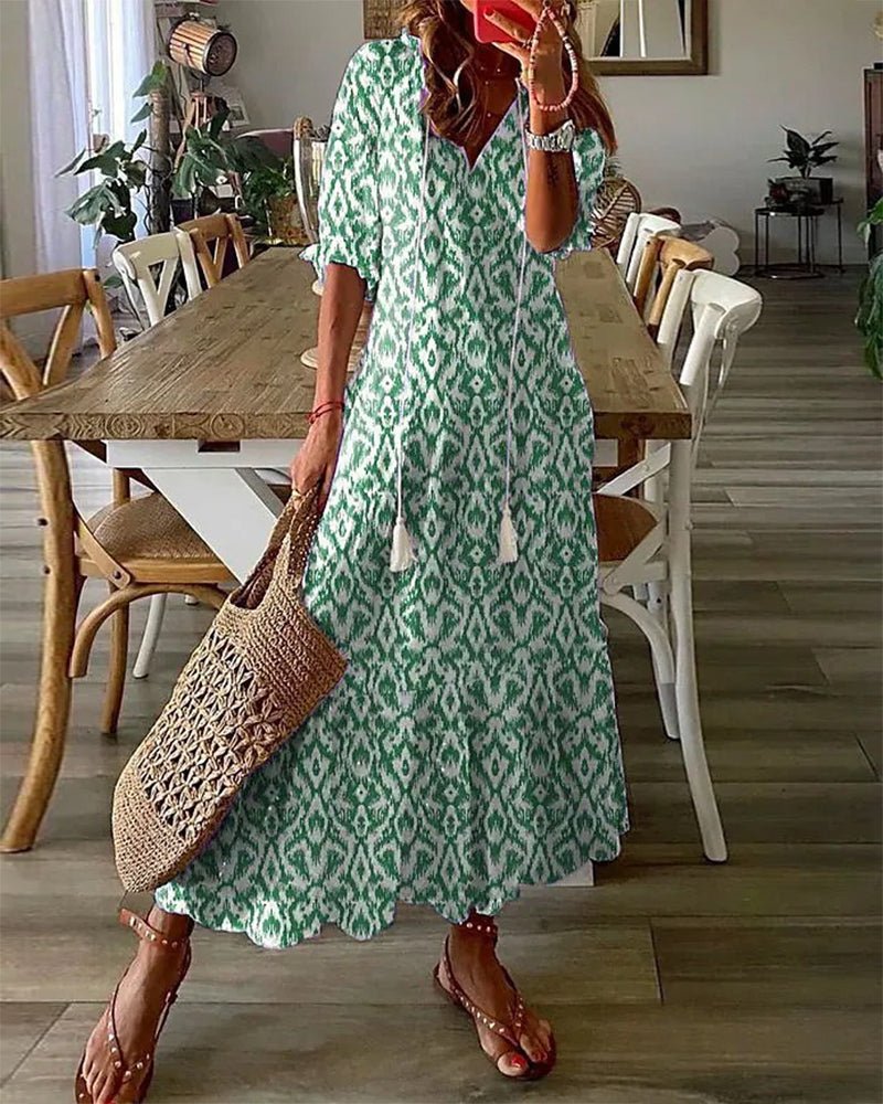 Luna | Avslappnad boho-klänning med smickrande passform