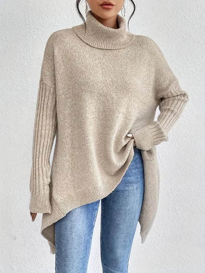 Den mysiga lyxiga oversized turtlenecken