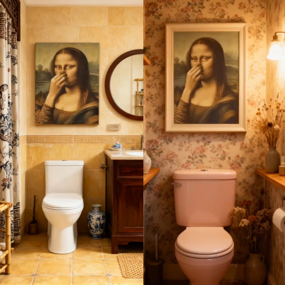 Mona Lisa med en blinkning – Humoristisk affisch