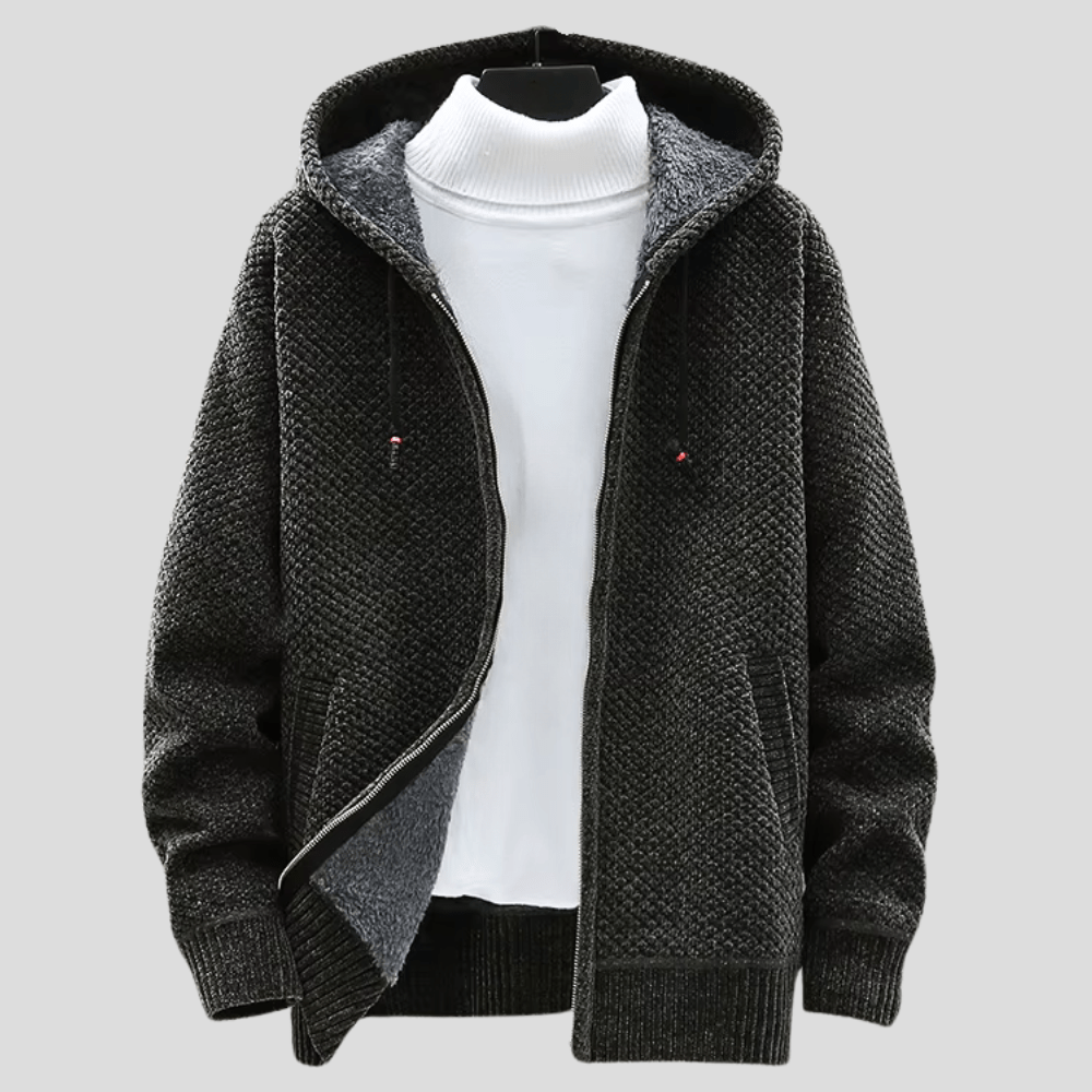 Oliver stickad hoodie