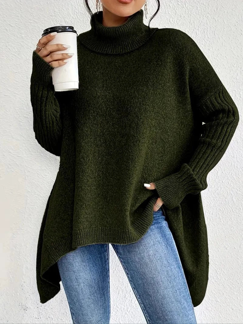 Den mysiga lyxiga oversized turtlenecken