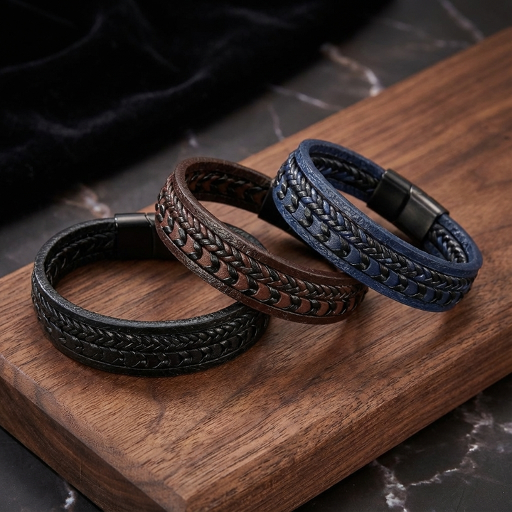 Läderarmband för herr – tufft, stilfullt och tidlöst (1+1 gratis)