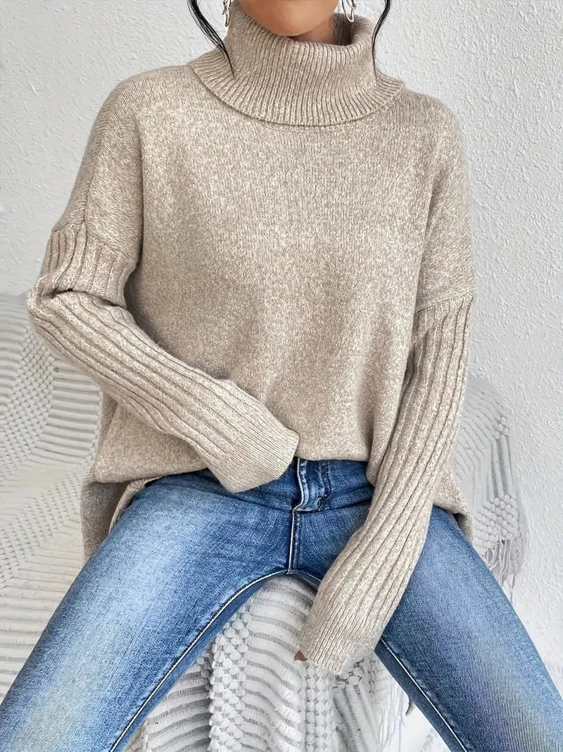 Den mysiga lyxiga oversized turtlenecken