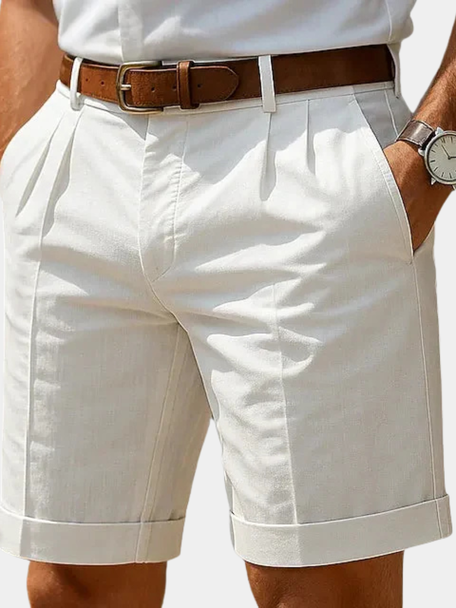 PLISSERADE SOMMARSHORTS FÖR HERRAR