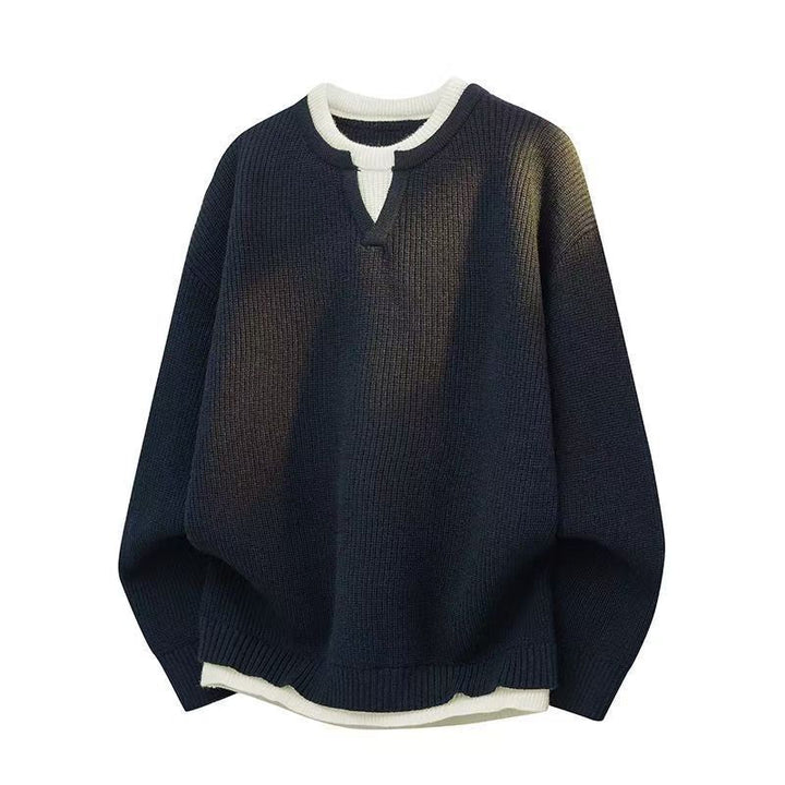 NordKnit™ – Minimalistisk herrtröja med modern krage