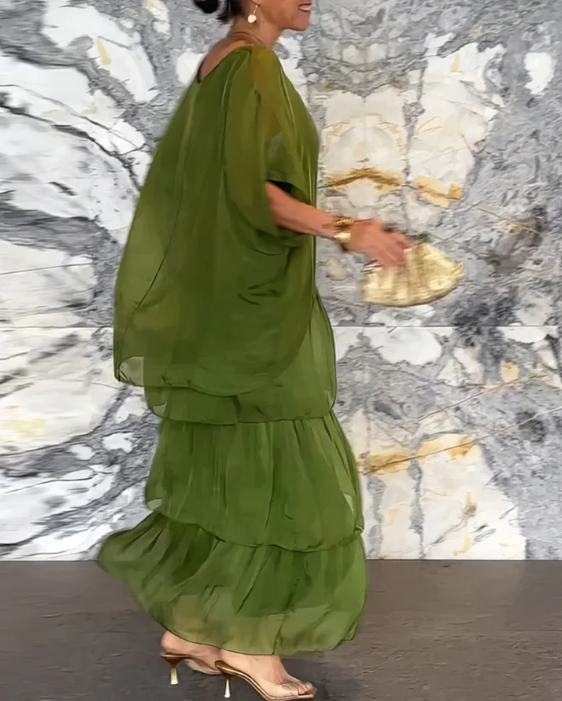 Lara | Elegant, flödande maxiklänning