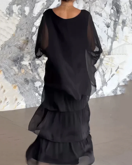 Lara | Elegant, flödande maxiklänning