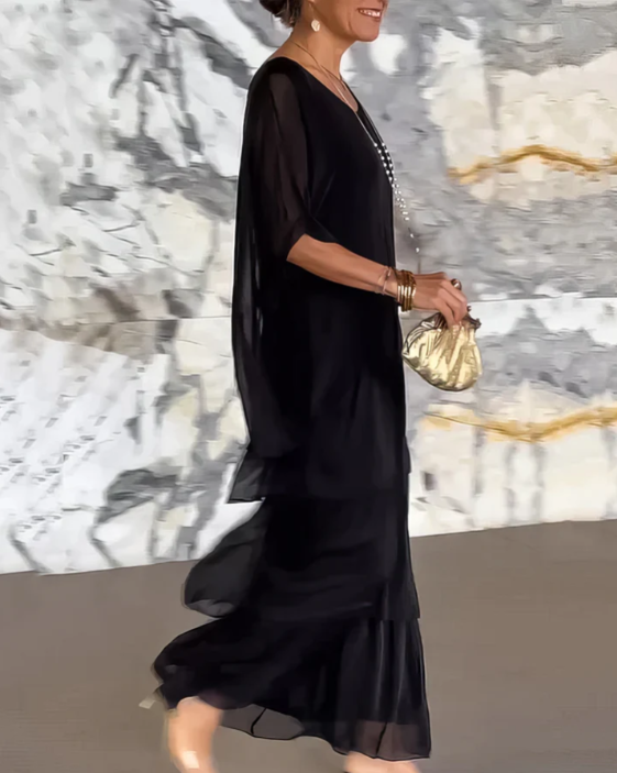 Lara | Elegant, flödande maxiklänning