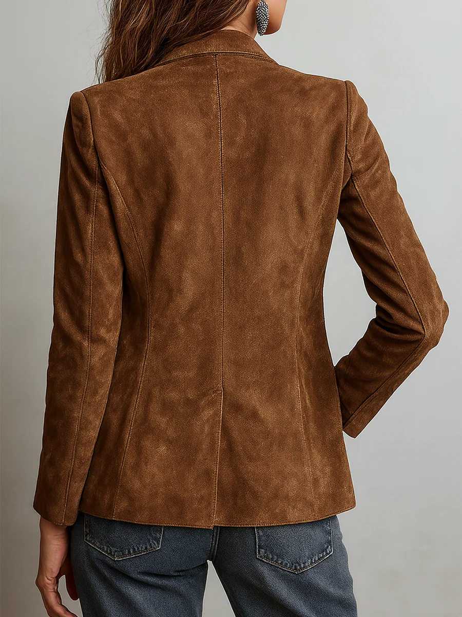 Amelia | Brun kavaj i vintagestil