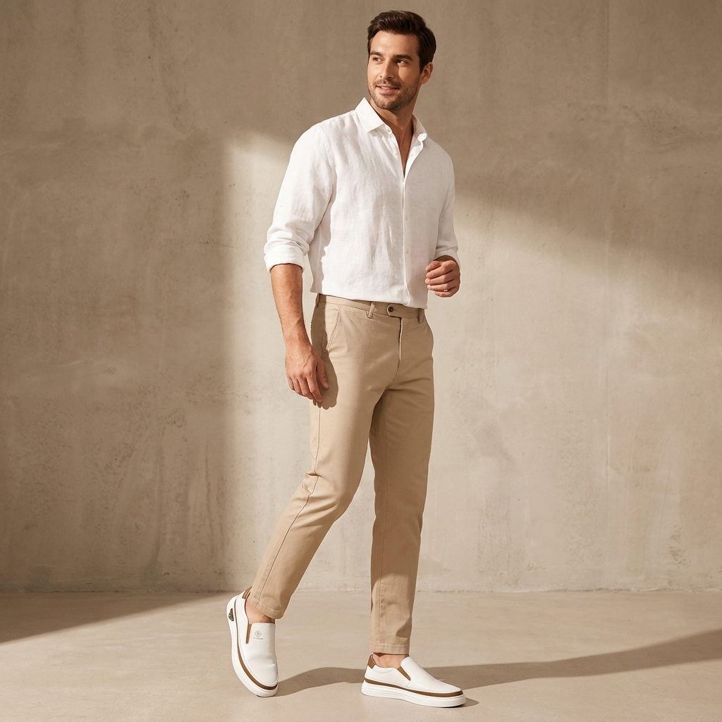 Velara – Slip-on-sneakers för herrar i läder