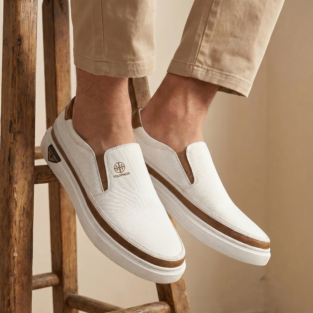 Velara – Slip-on-sneakers för herrar i läder