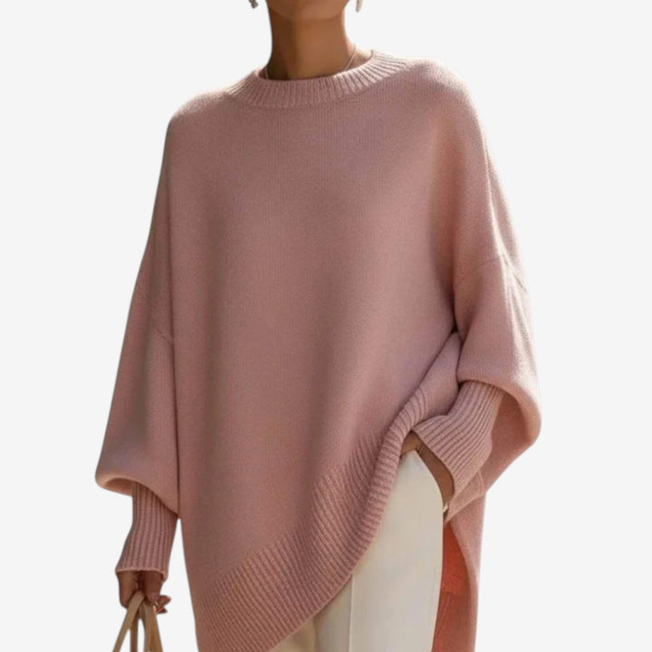 Astrid | Draperad asymmetrisk poncho
