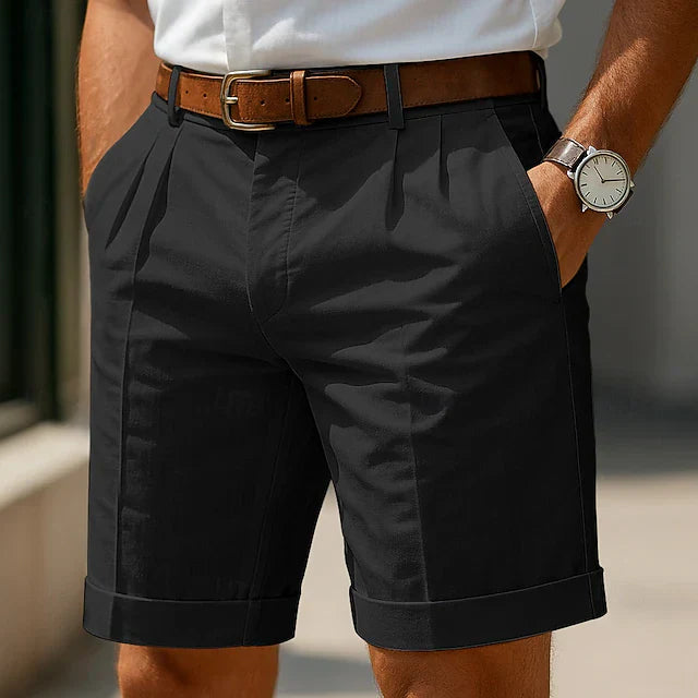 PLISSERADE SOMMARSHORTS FÖR HERRAR