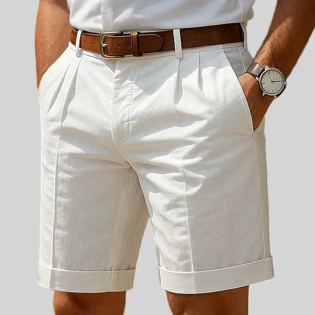 PLISSERADE SOMMARSHORTS FÖR HERRAR