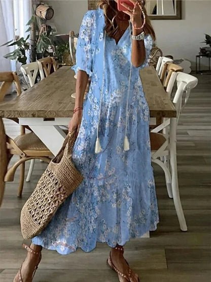 Luna | Avslappnad boho-klänning med smickrande passform