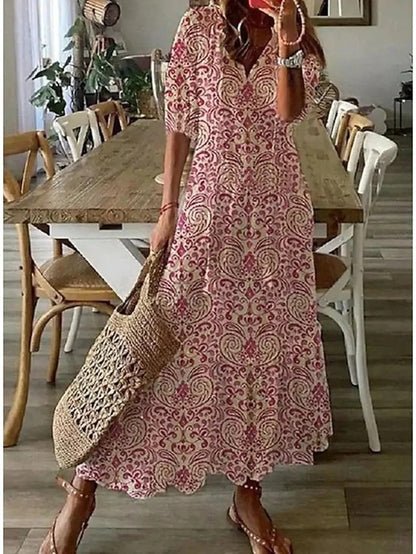 Luna | Avslappnad boho-klänning med smickrande passform