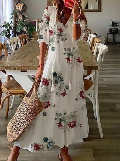 Luna | Avslappnad boho-klänning med smickrande passform
