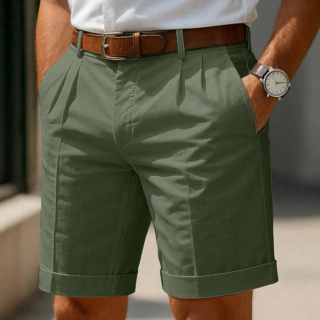 PLISSERADE SOMMARSHORTS FÖR HERRAR