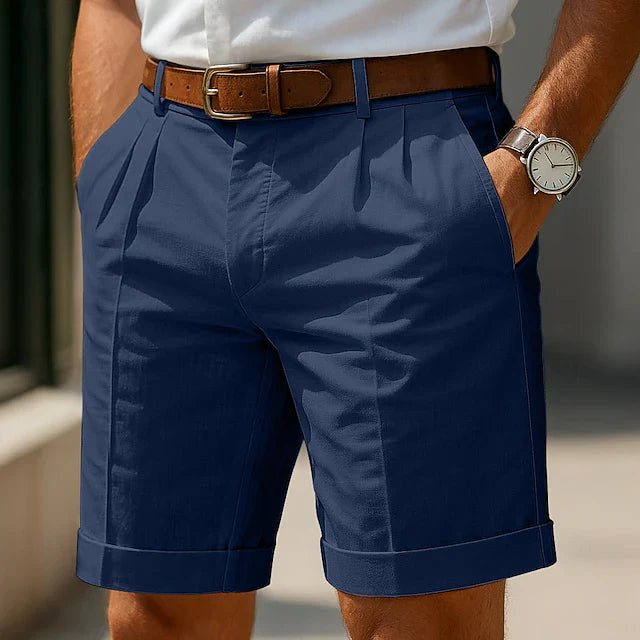 PLISSERADE SOMMARSHORTS FÖR HERRAR